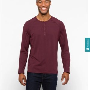 01. Algo men’s burgundy long sleeve shirt